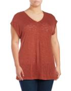 B Collection By Bobeau Plus Janet Textured Knit Top