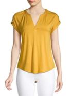 Cable & Gauge Short Sleeve Top