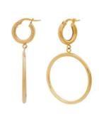 Lord & Taylor 14k Yellow Gold Hinged Drop Earrings