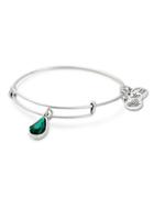 Alex And Ani Swarovski Emerald Charm Bracelet