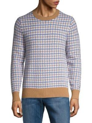 Michael Kors Houndstooth Crewneck Sweater