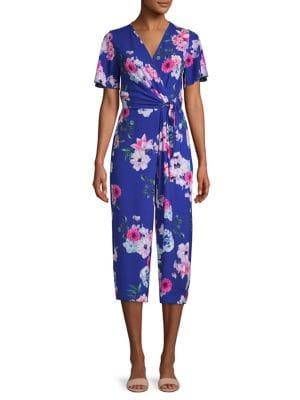 Quiz Floral Cropped Jumpsuit