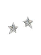 Karl Lagerfeld Stars Swarovski Crystal Stud Earrings