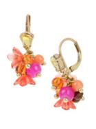 Betsey Johnson Tropical Punch Multi-color Stone Earrings
