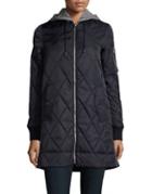 Vince Camuto Hideable Hood Quilted Jacket