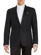 Tallia Orange Slim-fit Shawl Collar Blazer