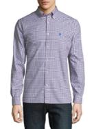 Brooks Brothers Red Fleece Basketweave Check Cotton Button-down Shirt