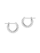 Stone Swarovski Crystal Hoop Earrings