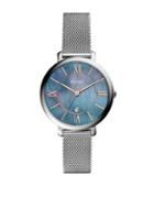 Fossil Jacqueline Three-hand Date Stainless Steel Bracelet Watch