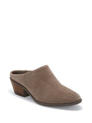 Me Too Zeuse Zaidee Block Heel Suede Mules