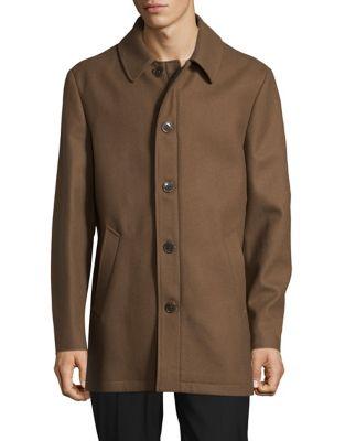Lauren Ralph Lauren Wool-blend Button Topcoat