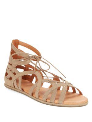 Gentle Souls By Kenneth Cole Break My Heart Leather Gladiator Sandals