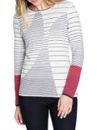 Nic+zoe Petite Frequency Mixed Stripe Top