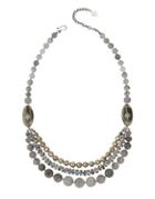 Chan Luu Metallic Crystal & Sterling Silver Multi-strand Necklace