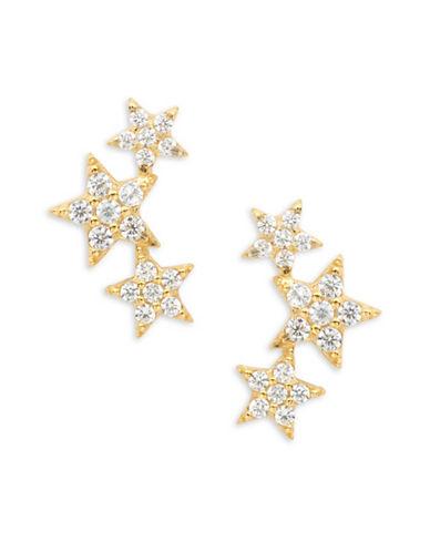 Tai Pave Star Crawler Earrings
