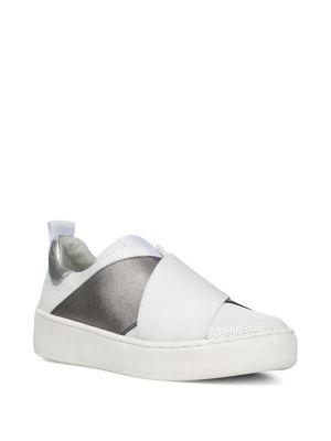 Donald J Pliner Coley Textured Leather Platform Sneakers