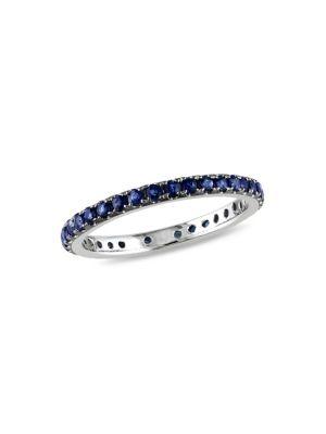 Sonatina 14k White Gold And Sapphire Eternity Ring