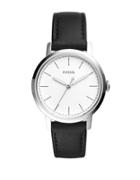 Fossil Dress Neely Stainless Steel & Leather-strap Watch