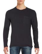Selected Homme Long Sleeved Patch Pocket Tee