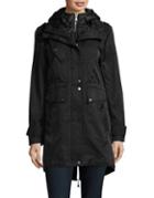 Vince Camuto Snap-front Longline Anorak