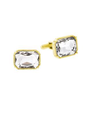 Lord Taylor Crystal-embellished Rectangle Cufflinks