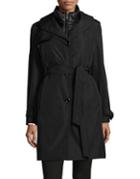 Ellen Tracy 2-piece Trench Coat And Quilted Vest
