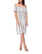 B Collection By Bobeau Sand Strip Dress