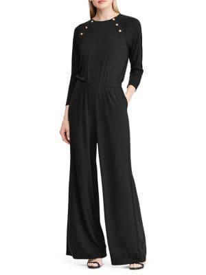 Lauren Ralph Lauren Petite Petite Rivet-trimmed Jumpsuit