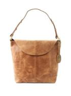 Born Elania Leather Flap Hobo Bag
