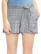 Vince Camuto Sapphire Bloom Allover Plaid Shorts