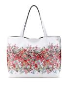 Elliott Lucca Floral Printed Reversible Faux Leather Tote