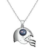 Dolan Bullock Nfl New England Patriots Sterling Silver Helmet Pendant Necklace