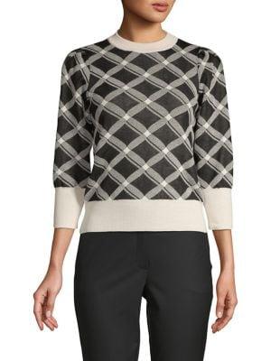 Marella Printed Wool-blend Sweater