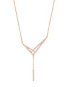 Swarovski Rose Goldplated Chain Necklace