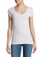 Design Lab Lord & Taylor Solid Organic Cotton Tee