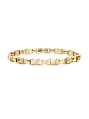 Michael Kors Mercer Link 14k Goldplated Hinge Bangle