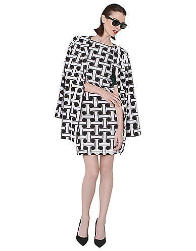 Isaac Mizrahi New York Printed Black & White Dress