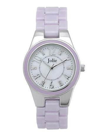 Jolie Ladies' Lilac Enamel & Crystal Watch
