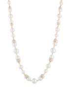 Anne Klein Glass Pearl Beaded Necklace