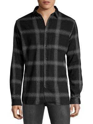 Selected Homme Plaid Button-front Shirt