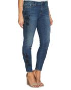 Cece Floral Embroidered Skinny Jeans