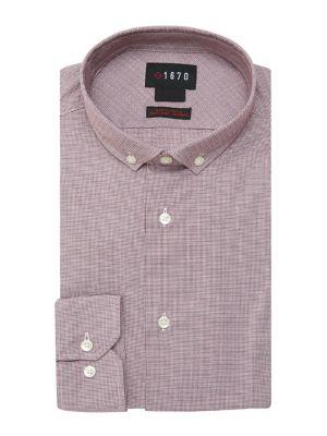 Lord Taylor Micro-check Slim-fit Dress Shirt