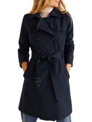 Mango Double-breasted Trench Coat