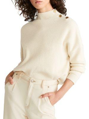 Mango Button Ribbed Sweater