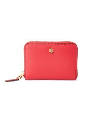 Lauren Ralph Lauren Textured Leather Zip Wallet