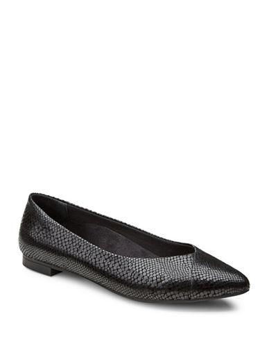 Vionic Caballo Snake Printed Leather Flats