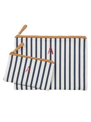 Cathy's Concepts Personalized Striped Clutch Set