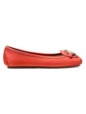 Michael Michael Kors Lillie Corle Logo Leather Flats