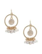 Design Lab Lord & Taylor Circle Disk Drop Earrings