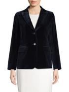 Weekend Max Mara Moneta Velvet Button Blazer